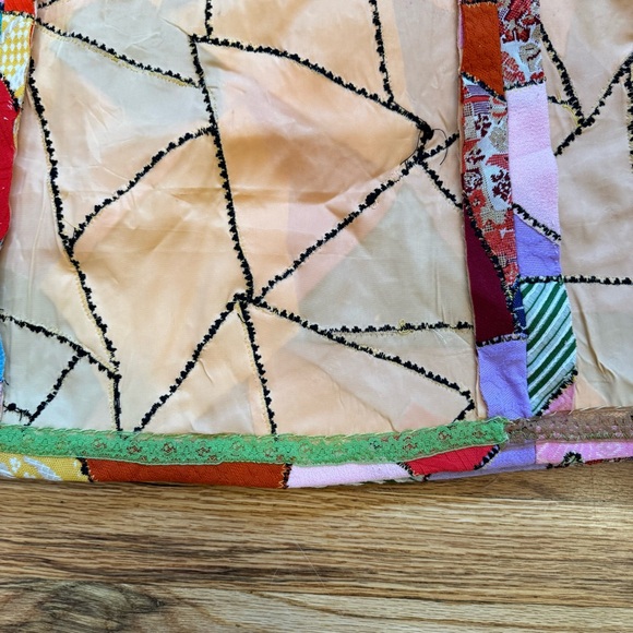 Vintage 60’s Patchwork A-Line Skirt  Multicolor Approx Size M See Measurements - Picture 8 of 12